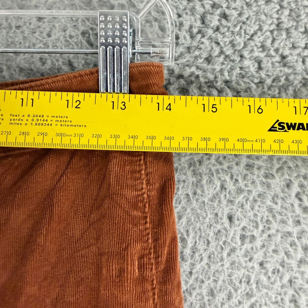 Free People Just Float On Flare Jeans Womens 27 Rust Orange Corduroy Bell Bottom - Picture 6 of 16